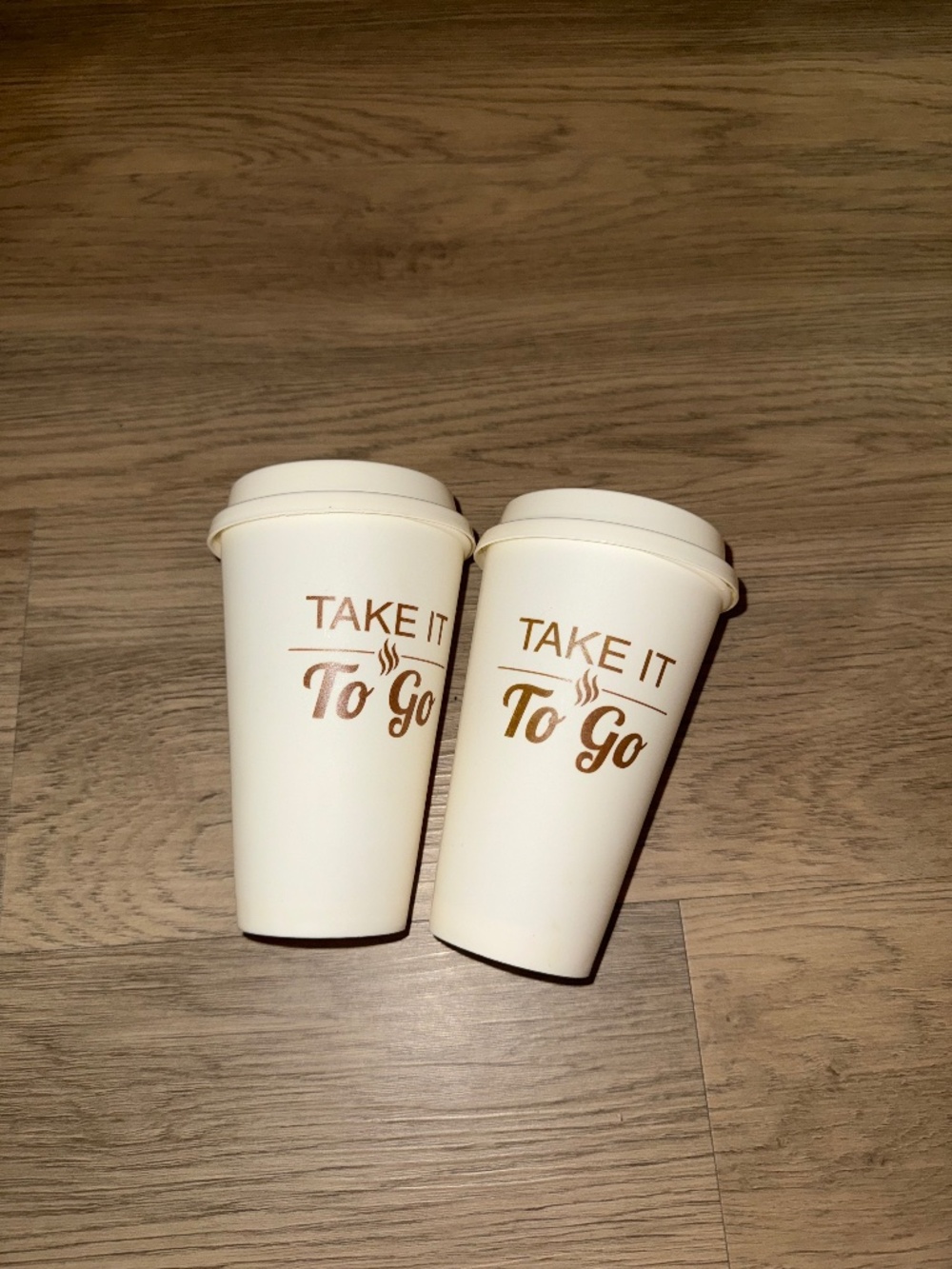 Minimalist Coffee To Go Travel Cups Neutral Beige Brown Retro Café Style